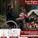 Service Dog Vest with ID Tag and Info Cards