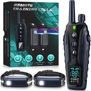 Dual Dog Training Collar with Night Light