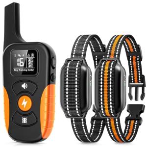 Dual Dog Training Shock Collar with Remote 3300FT