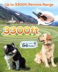 Dual Dog Training Shock Collar with Remote 3300FT