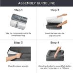 Bedsure Large Orthopedic Dog Bed - Washable Grey