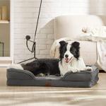 Bedsure Large Orthopedic Dog Bed - Washable Grey