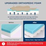 Large Orthopedic Memory Foam Dog Bed with Washable Cover