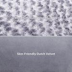 Orthopedic Plush L-Shaped Dog Couch Bed Gray