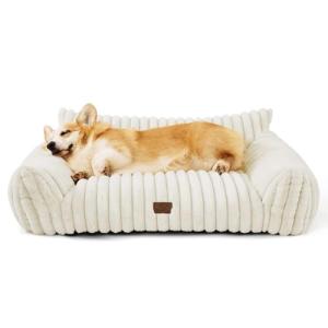 Bedsure Fluffy Dog Couch Sofa for Medium Dogs