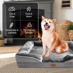 Orthopedic Dog Bed with Sides for Large Dogs