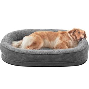JOEJOY Large Orthopedic Dog Bed with Bolster