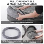 JOEJOY Large Orthopedic Dog Bed with Bolster