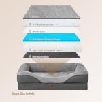 EHEYCIGA XL Memory Foam Dog Bed Couch