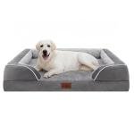 Orthopedic Grey Dog Bed for Extra Large Pets