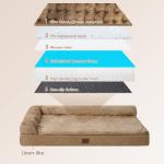 EHEYCIGA Orthopedic Memory Foam Dog Bed XL