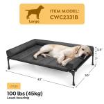 Veehoo Cooling Elevated Dog Bed with Bolster Mat