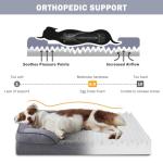 Large Washable Orthopedic Dog Bed with Egg-Crate Foam