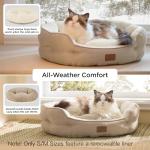 Cozy Round Dog and Cat Bed, 20 Inches