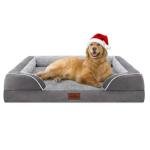 Extra Large Waterproof Orthopedic Dog Bed, Grey