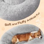 JOLLYVOGUE Calming Donut Bed for Small Pets
