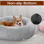 JOLLYVOGUE Calming Donut Bed for Small Pets