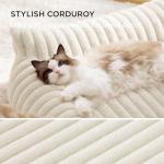 Fluffy Corduroy Pet Sofa Bed for Small Dogs