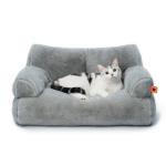 Washable Fluffy Dog & Cat Bed with Non-Slip Base