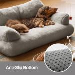 Washable Fluffy Dog & Cat Bed with Non-Slip Base