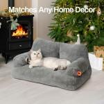 Washable Fluffy Dog & Cat Bed with Non-Slip Base