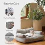 Washable Fluffy Dog & Cat Bed with Non-Slip Base