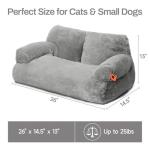 Washable Fluffy Dog & Cat Bed with Non-Slip Base