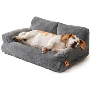 MewooFun Fluffy Dog Bed with Washable Cover