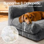 MewooFun Fluffy Dog Bed with Washable Cover