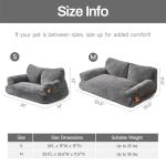 MewooFun Fluffy Dog Bed with Washable Cover