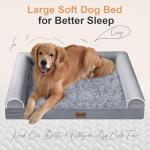 Orthopedic Memory Foam Dog Bed with Removable Cover