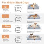 Orthopedic Memory Foam Dog Bed with Removable Cover