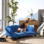 Velvet Large Dog Couch with Foam Cushion