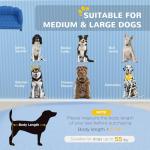 Velvet Large Dog Couch with Foam Cushion