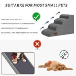 Aodisman 4-Step Dog Stairs for Bed and Couch