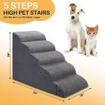CiWiVOKi 5-Tier Dog Stairs for Beds and Couches