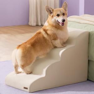 Dog Stairs for Small Dogs - 4 Steps Ramp