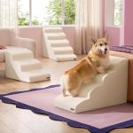 Dog Stairs for Small Dogs - 4 Steps Ramp