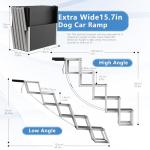 5-Step Wide Dog Stairs for Large Dogs