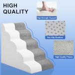 5-Step Dog Stairs for Beds and Couches