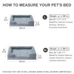 Large Dog Bolster Sofa Bed – Washable & Durable