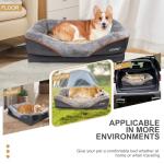 Large Memory Foam Orthopedic Dog Bed with Toy