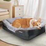 Large Memory Foam Orthopedic Dog Bed with Toy