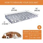 Reversible Dog Bed Mat for All Sizes, Grey