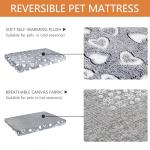 Reversible Dog Bed Mat for All Sizes, Grey