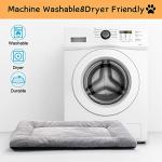 Cozy Gray Dog Bed Pad for Medium/Large Dogs