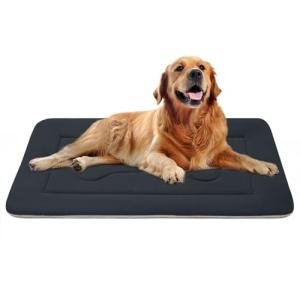 JoicyCo Large Soft Dog Crate Pad - Dark Gray