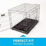 Washable Padded Dog Crate Mat 35” x 22”