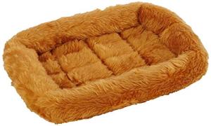 Cozy Cinnamon Faux Fur Dog Bed for Small Pets