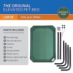 Coolaroo Elevated Dog Bed - Large, Brunswick Green